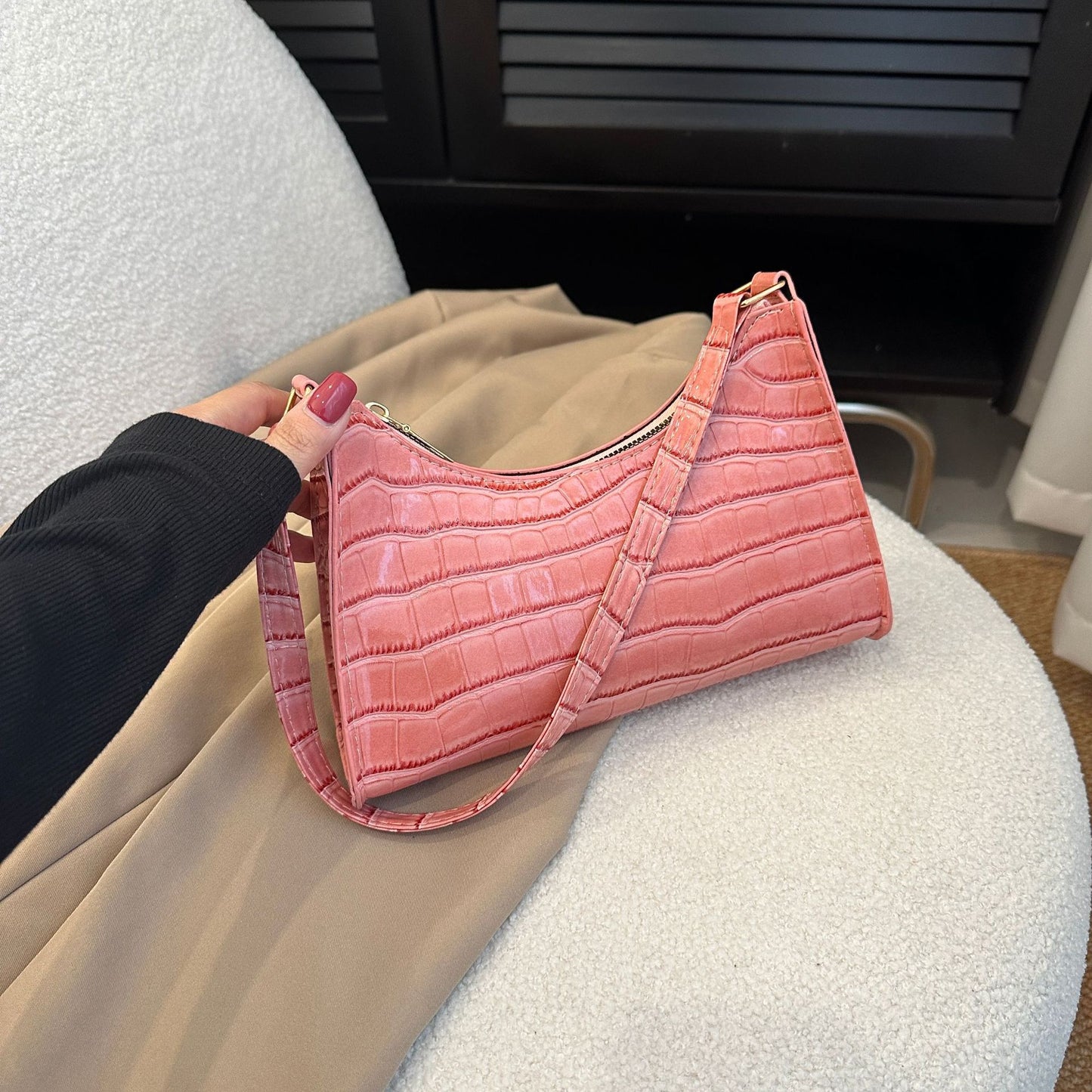 Women's Korean Style Summer Trendy Stone Pattern Bags
