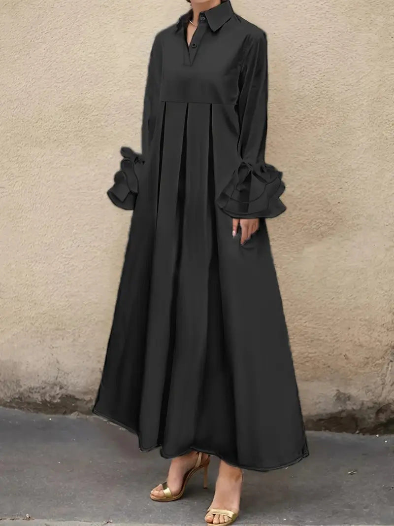 Women's Fashion Elegant Long Sleeve Ladies Dress Dresses