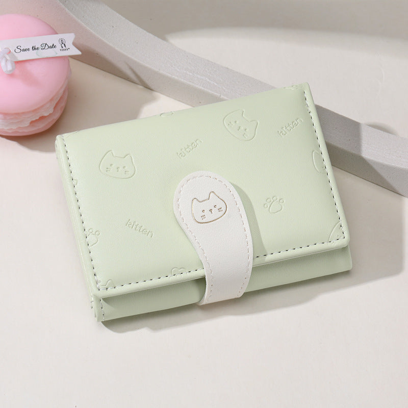 Cat Tail Cute High Fashion Short Card Holder