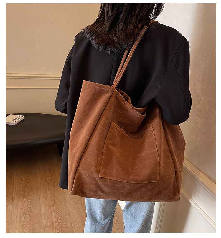 Women's Large Capacity Lazy Autumn Versatile High Shoulder Bags