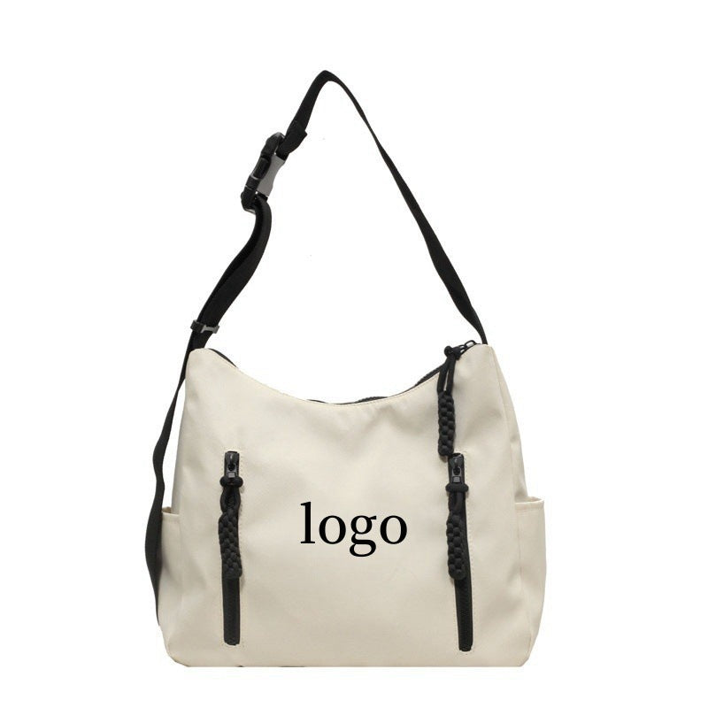 Large Capacity Simple Stitching Korean Style Shoulder Bags