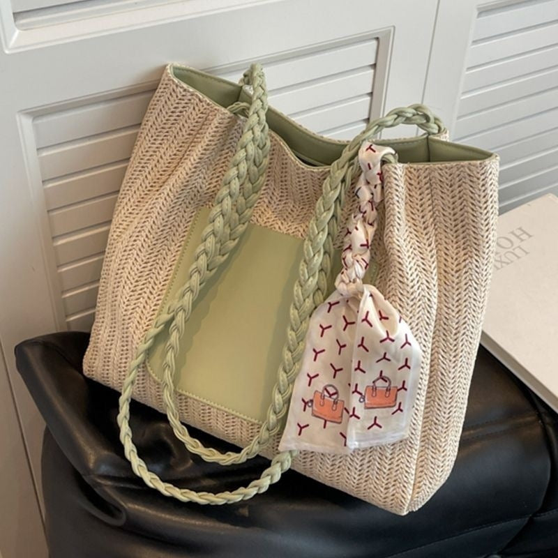 Women's Classy Unique Fashionable Woven Winter Shoulder Bags
