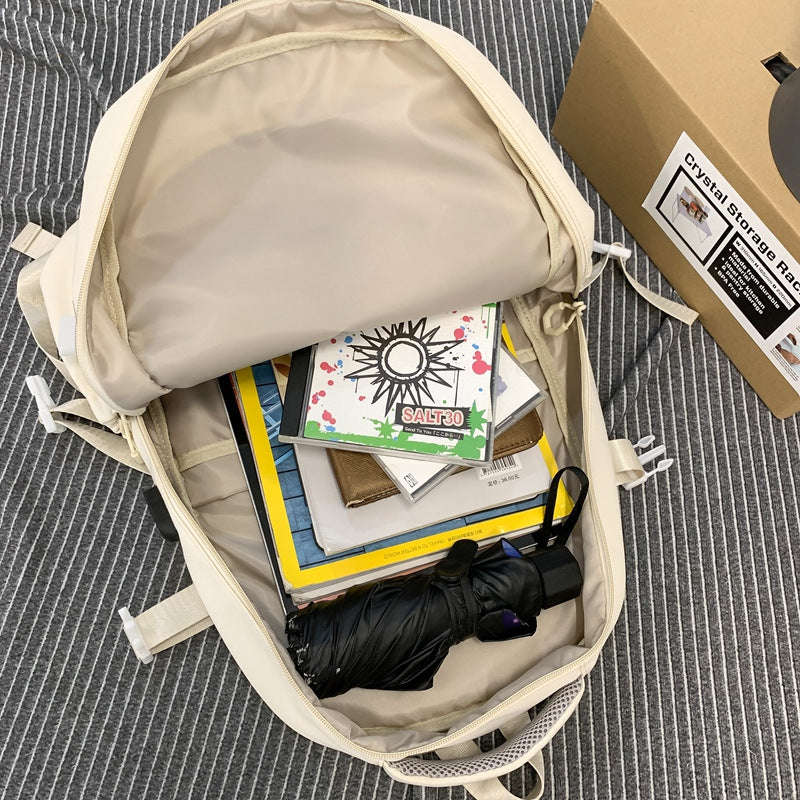 Women's & Men's & Korean Large Capacity Simple College Backpacks