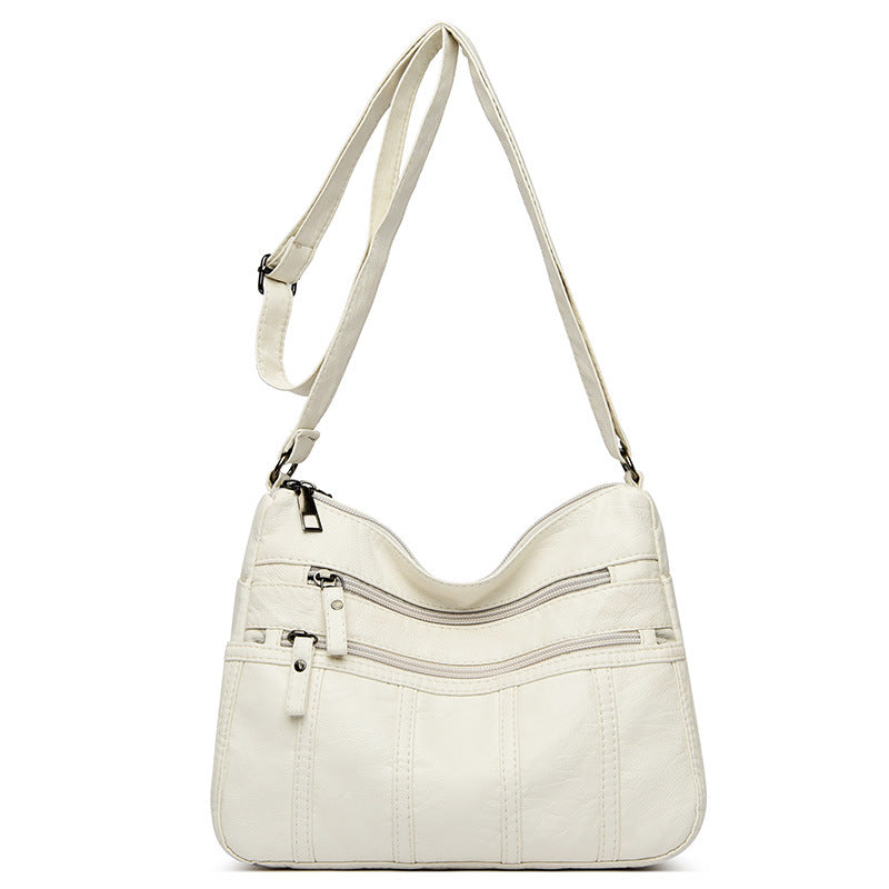 Women's Fashion Soft Washed Mother Lightweight Trendy Men's Messenger Bags