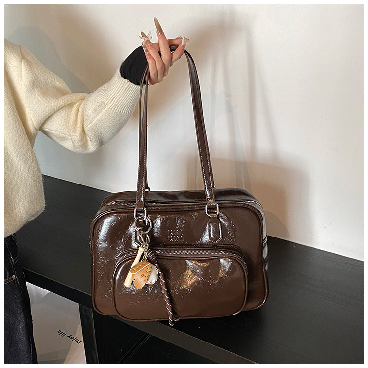 Women's Retro Bowling Underarm Fashion Minority Design Bags