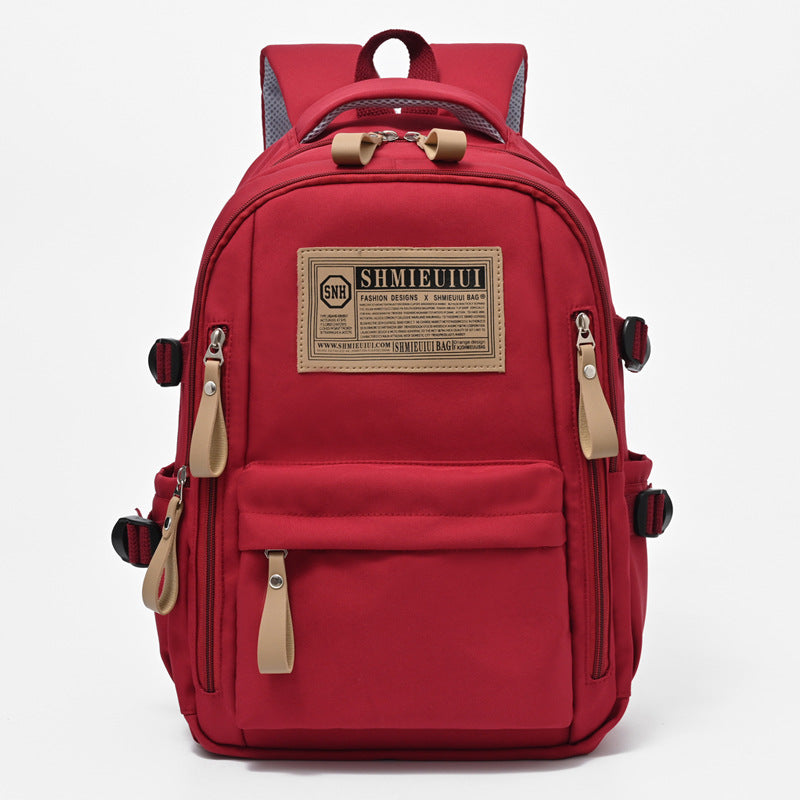 Women's & Men's & Classic Versatile Korean Style Simple Large Backpacks