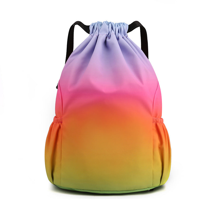 Women's & Men's & Waterproof Drawstring Simple Folding Nylon Bags