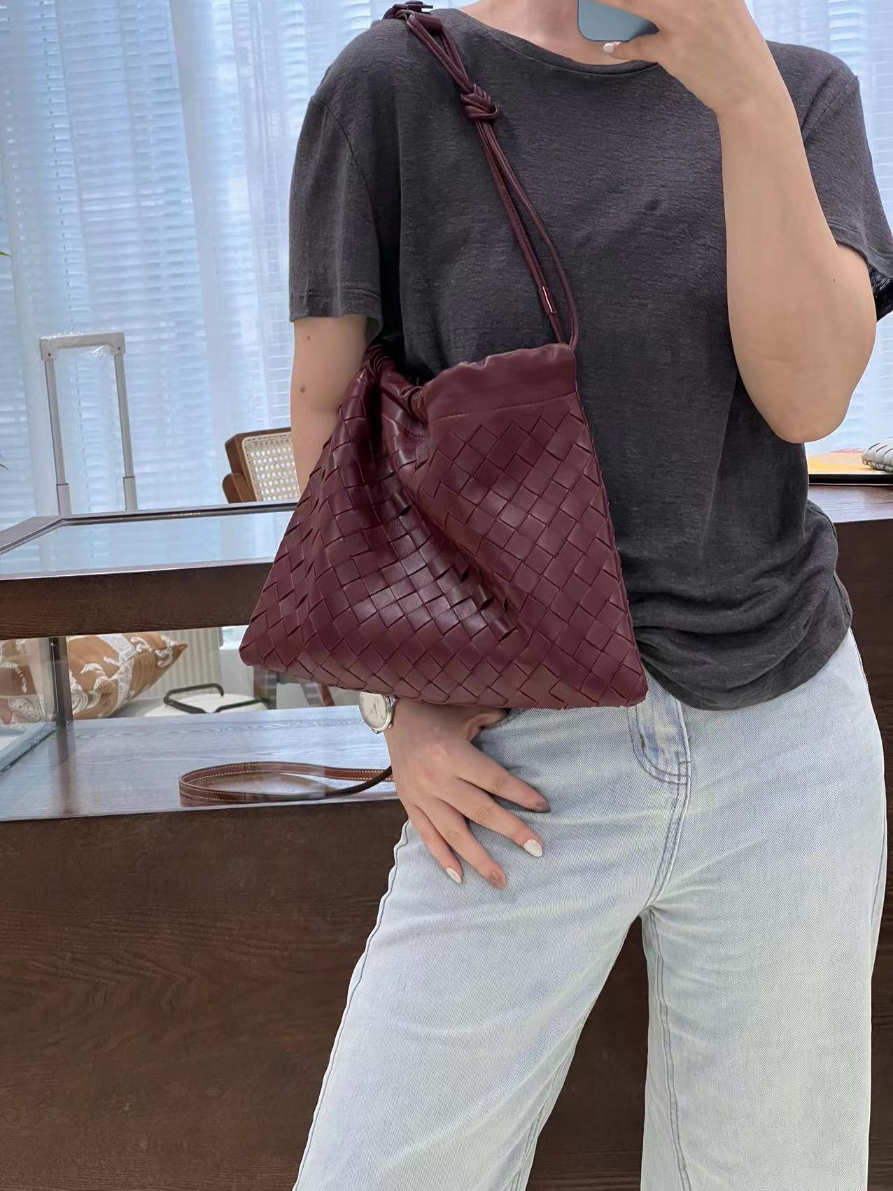 Women's Handmade Woven Fashionable Versatile Large Capacity Crossbody Bags