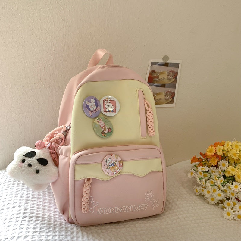 Soft Bubble Show Female College Convenient Backpacks