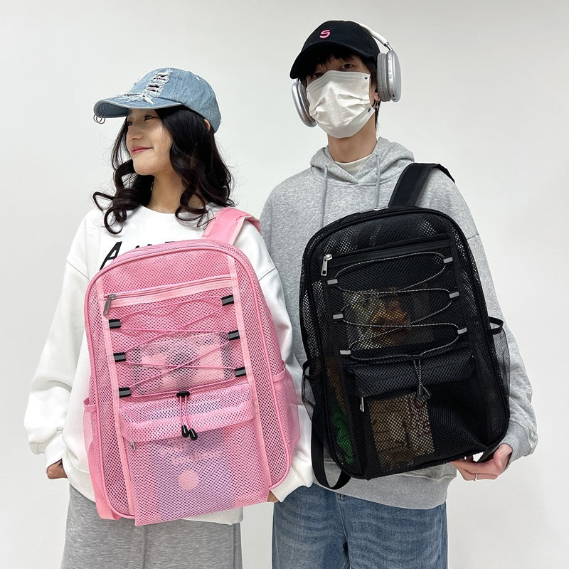 Beautiful Mesh Large Capacity Beach Breathable Backpacks
