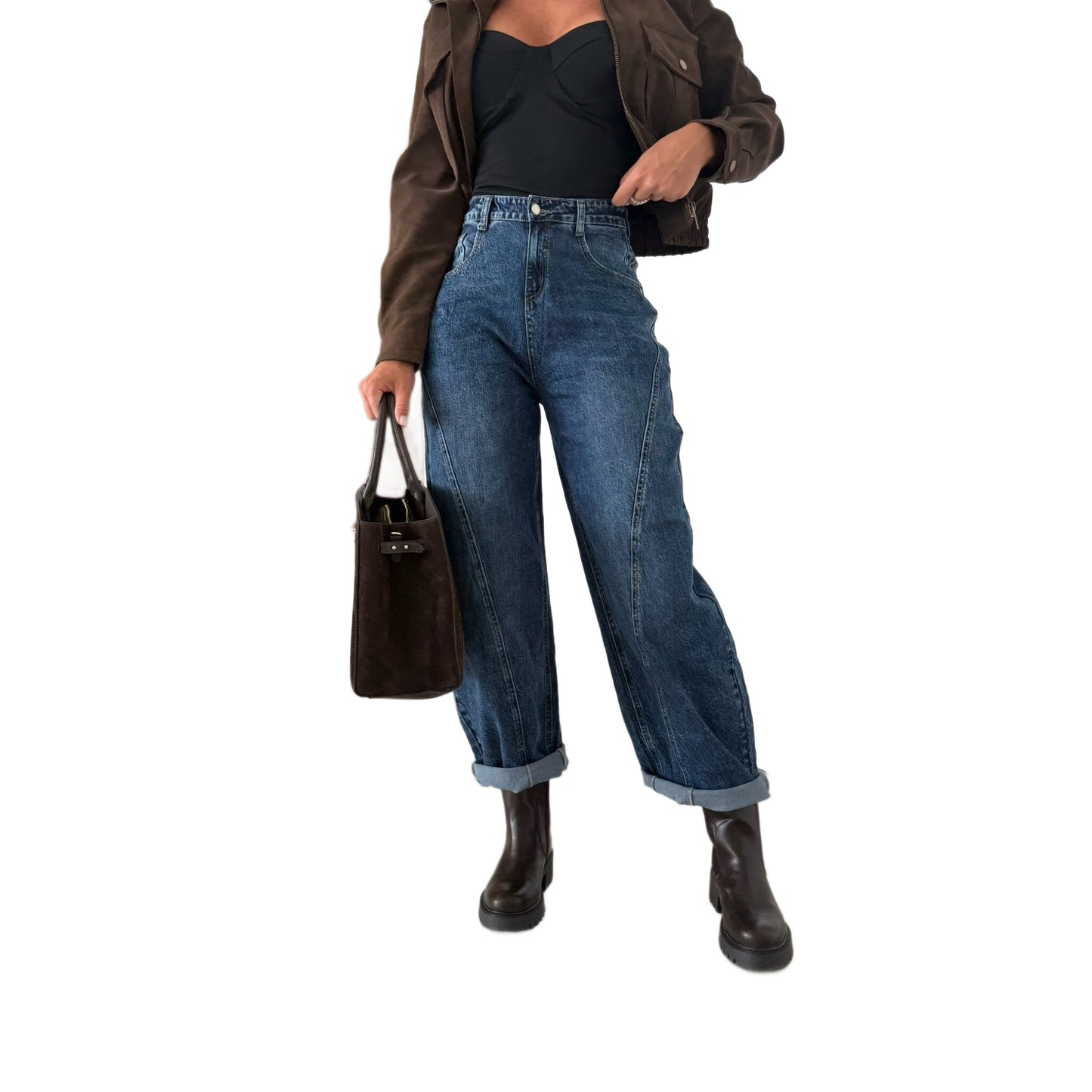 Women's Autumn Street Hipster Casual Loose Jeans