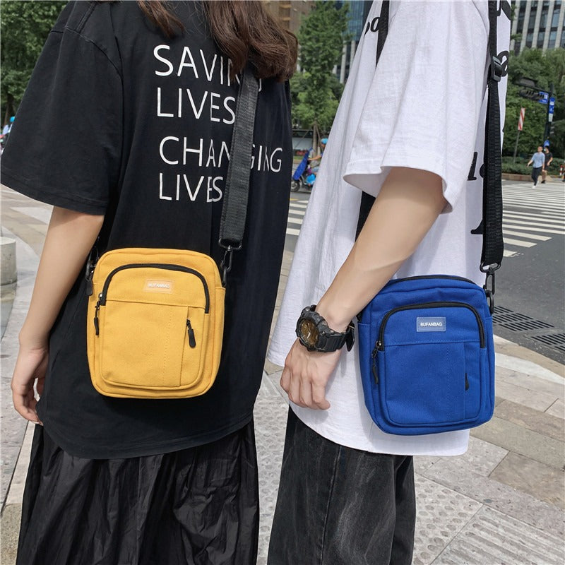 Men's Versatile Canvas Leisure Fashion Fashionable Men's Messenger Bags