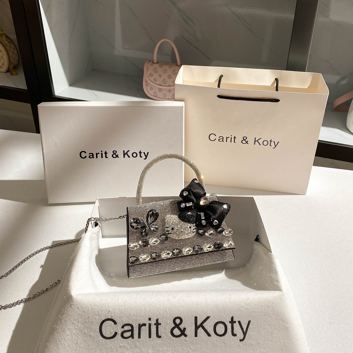 Pretty Durable Graceful Dinner High-grade Cat Handbags