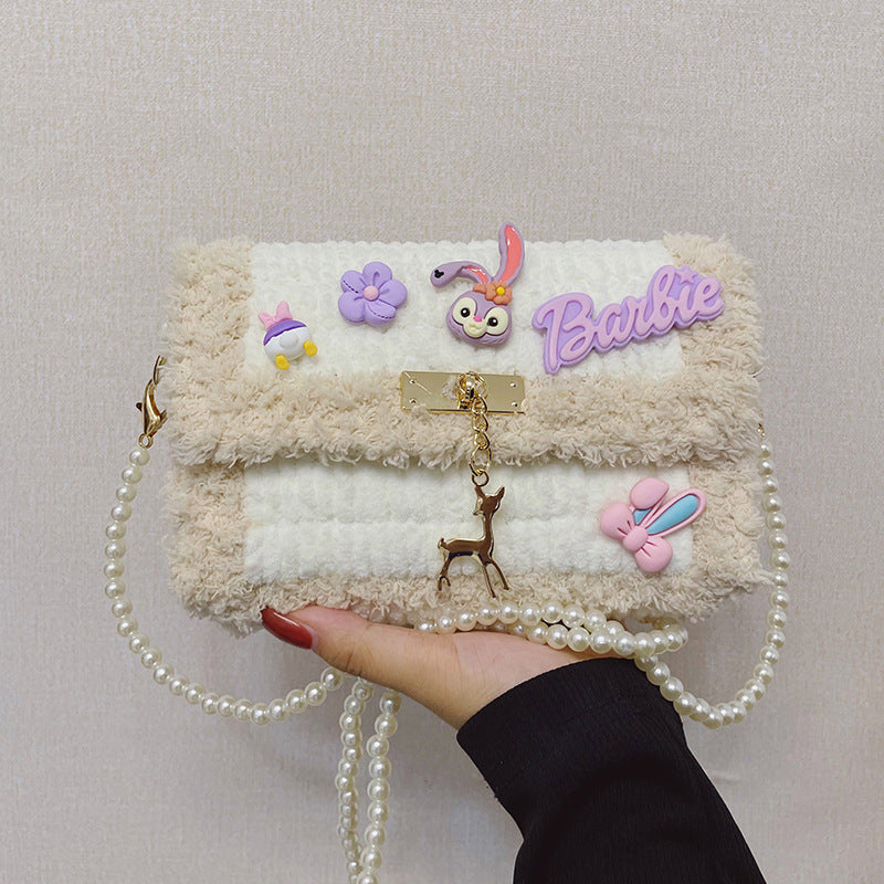 Hand-woven Cartoon Homemade Material For Free Crossbody Bags