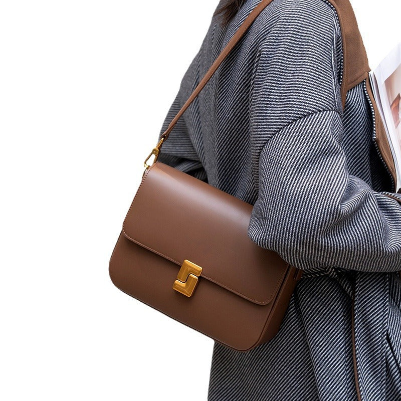 Women's Leather Pouch Korean Underarm Fashion High-grade Armpit Bags