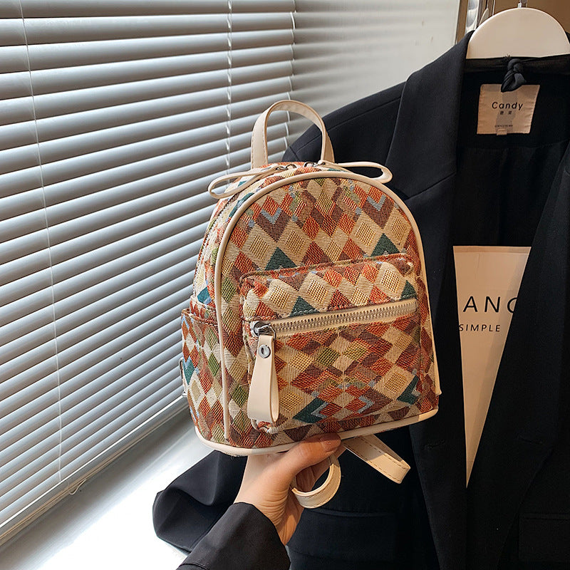 College Style Female Korean Commute Design Backpacks