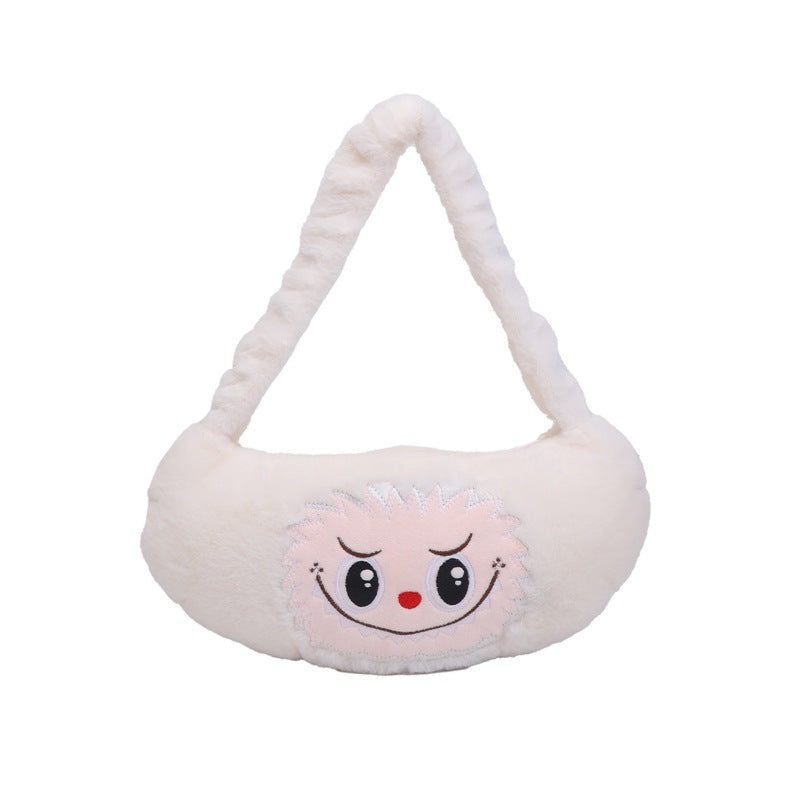 Automobiles Curtain Cloth Plush Pop Mart Cartoon Shoulder Bags