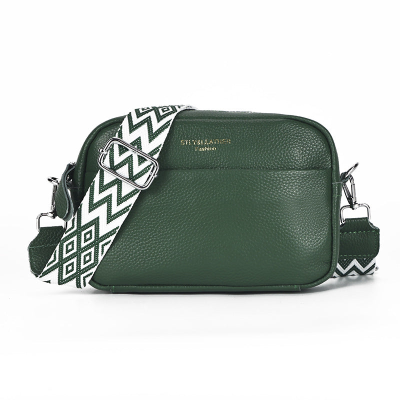 Women's First Layer Cowhide Waterproof Simple Genuine Bags