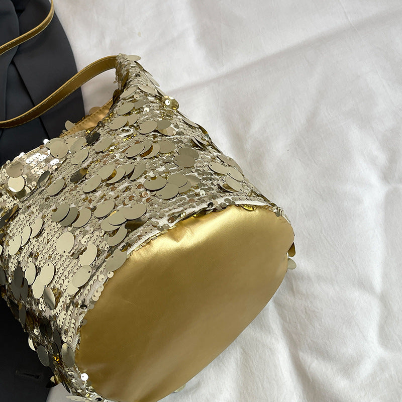 Women's Popular Sequined Design Versatile Chain Bags