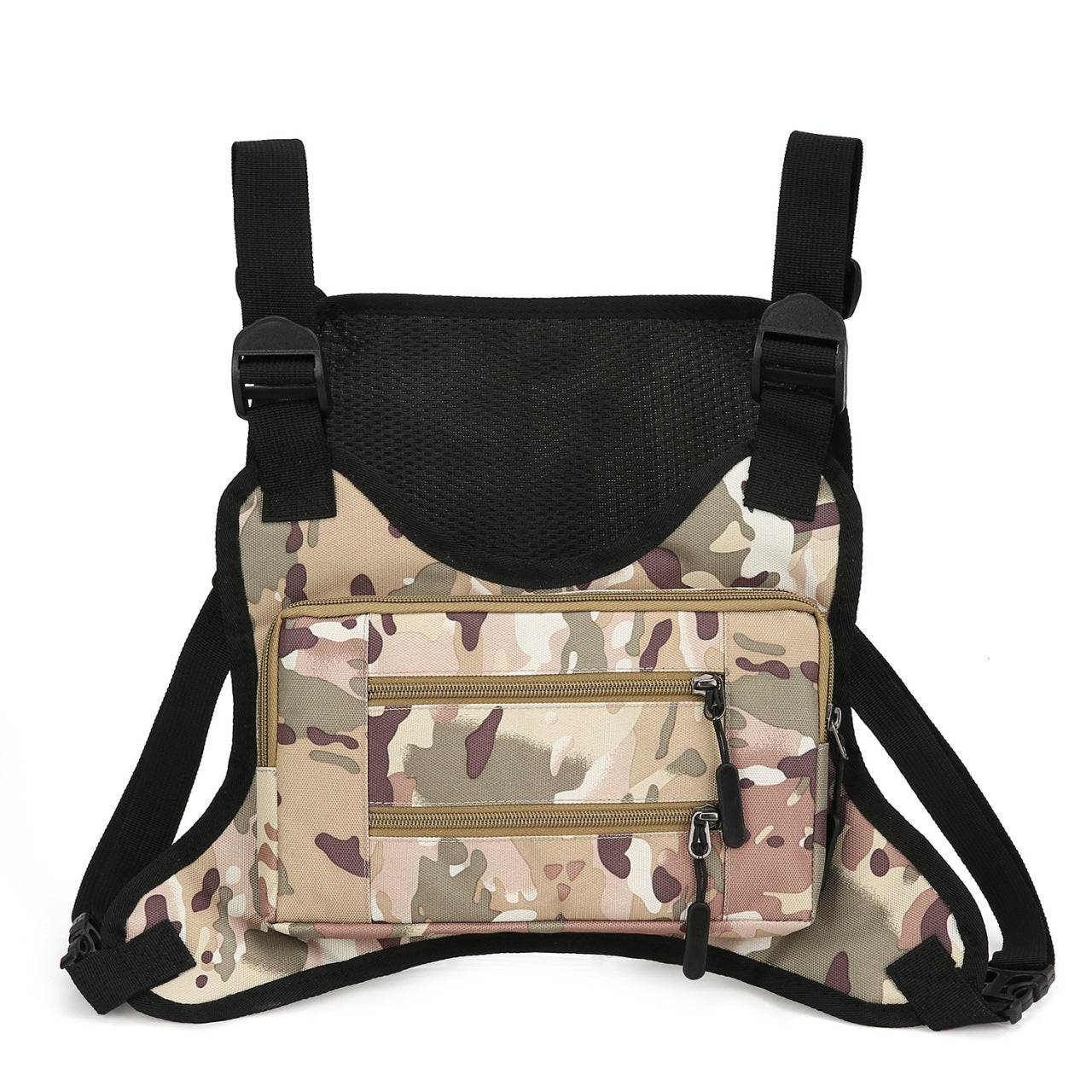 Men's Innovative Glamorous Cycling Vest Camouflage Men's Chest Bags