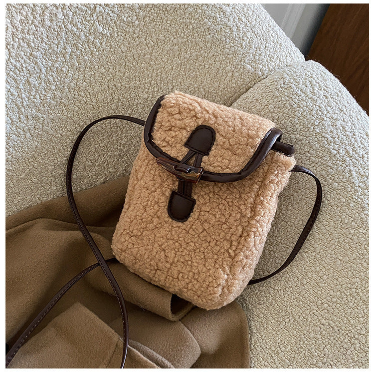 Women's Western Style Plush Pouches Fashion Furry Shoulder Bags