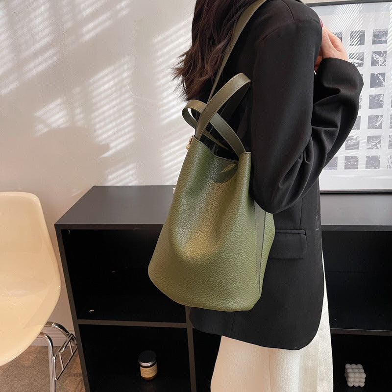 Women's Retro Large Capacity Spring Popular Texture Crossbody Bags