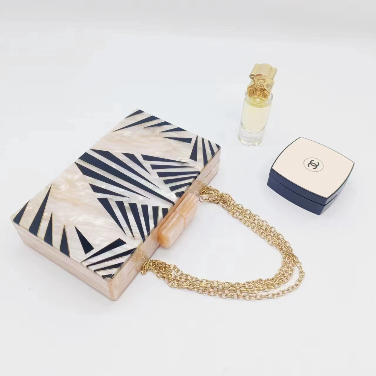Women's Dinner Vintage Zebra Pattern Trendy Acrylic Evening Bags
