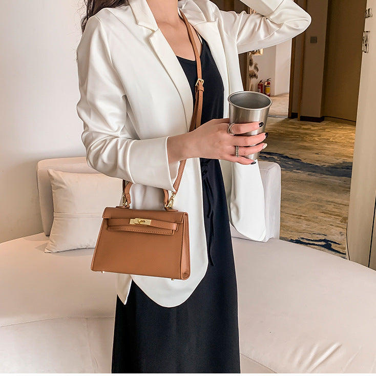 Women's Soft Leather Fashion Portable Kelly Fashionable Handbags