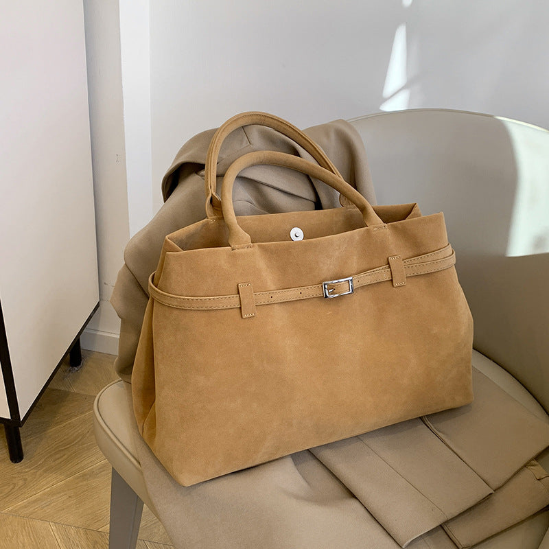 Popular Fashionable Retro Suede Surface Design Shoulder Bags