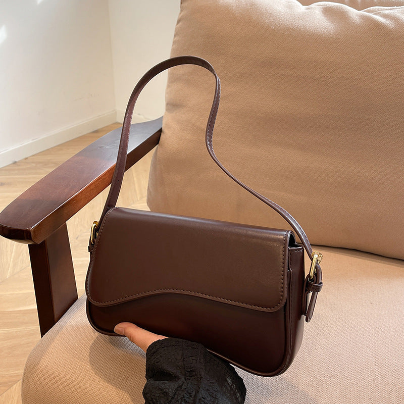 Women's Flip Magnetic Snap Commuting Fashion Simple Underarm Shoulder Bags
