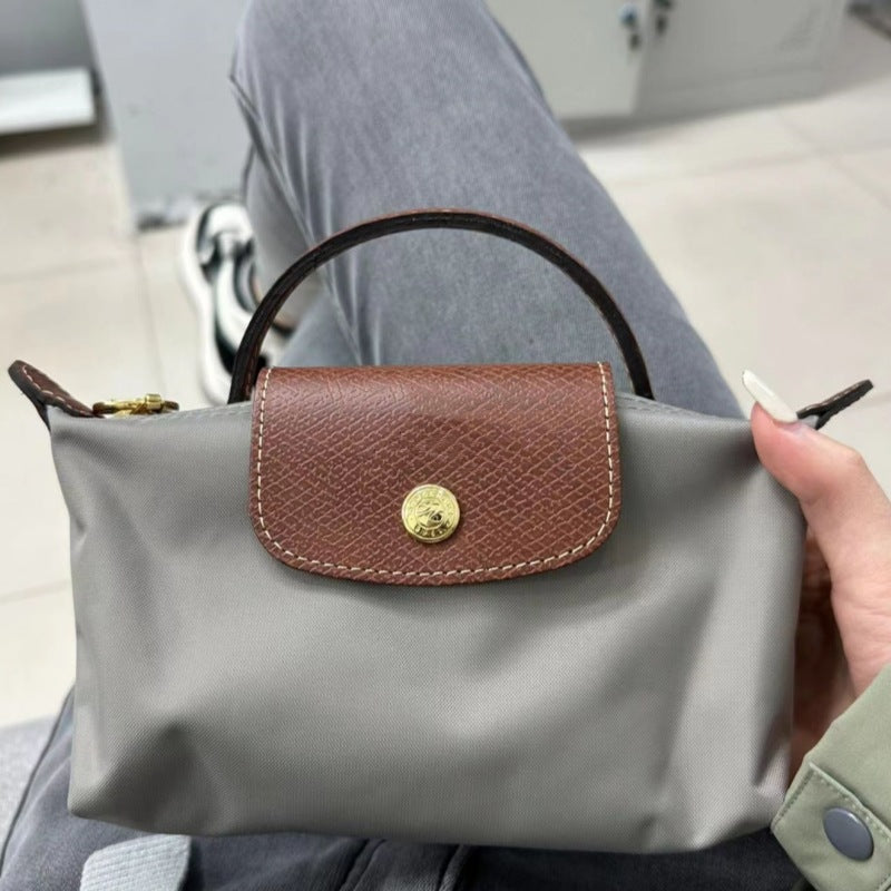 Women's French Short Clutch Dragon Mini Ebony Crossbody Bags