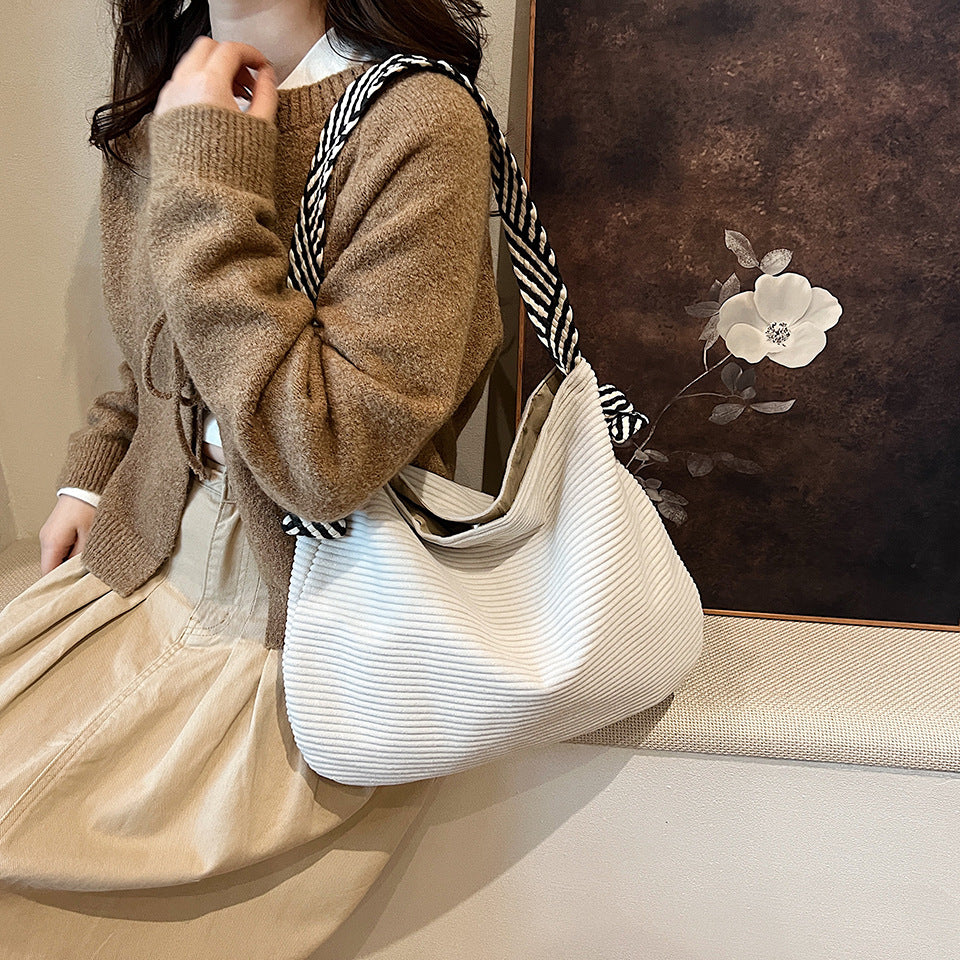 Women's Canvas Large Capacity Totes High-grade Commuter Shoulder Bags