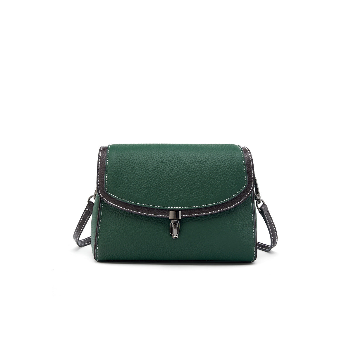 Women's Niche Genuine Leather Closed Toe Layer Crossbody Bags