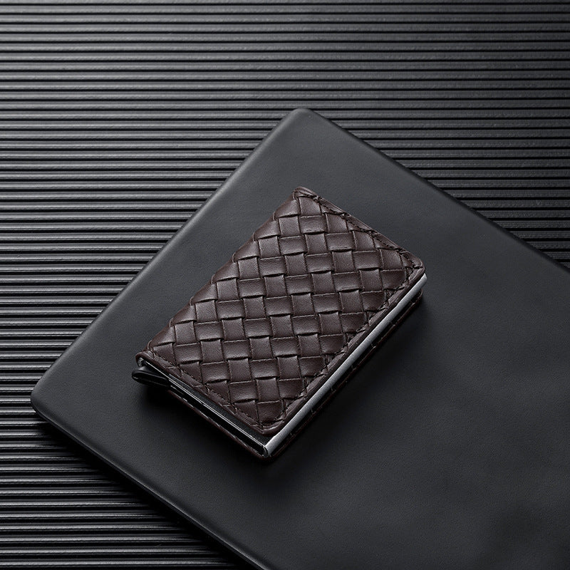 Women's & Men's & Metal Automatic Pop-up Cassette Refined Card Holder