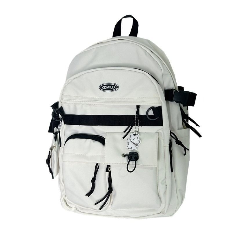 Korean Style Work Clothes Female Large Backpacks