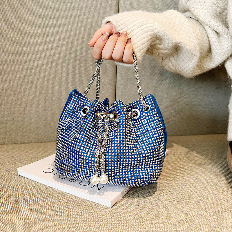 Women's Diamond Simple Stylish Large Capacity Rhinestone Shoulder Bags