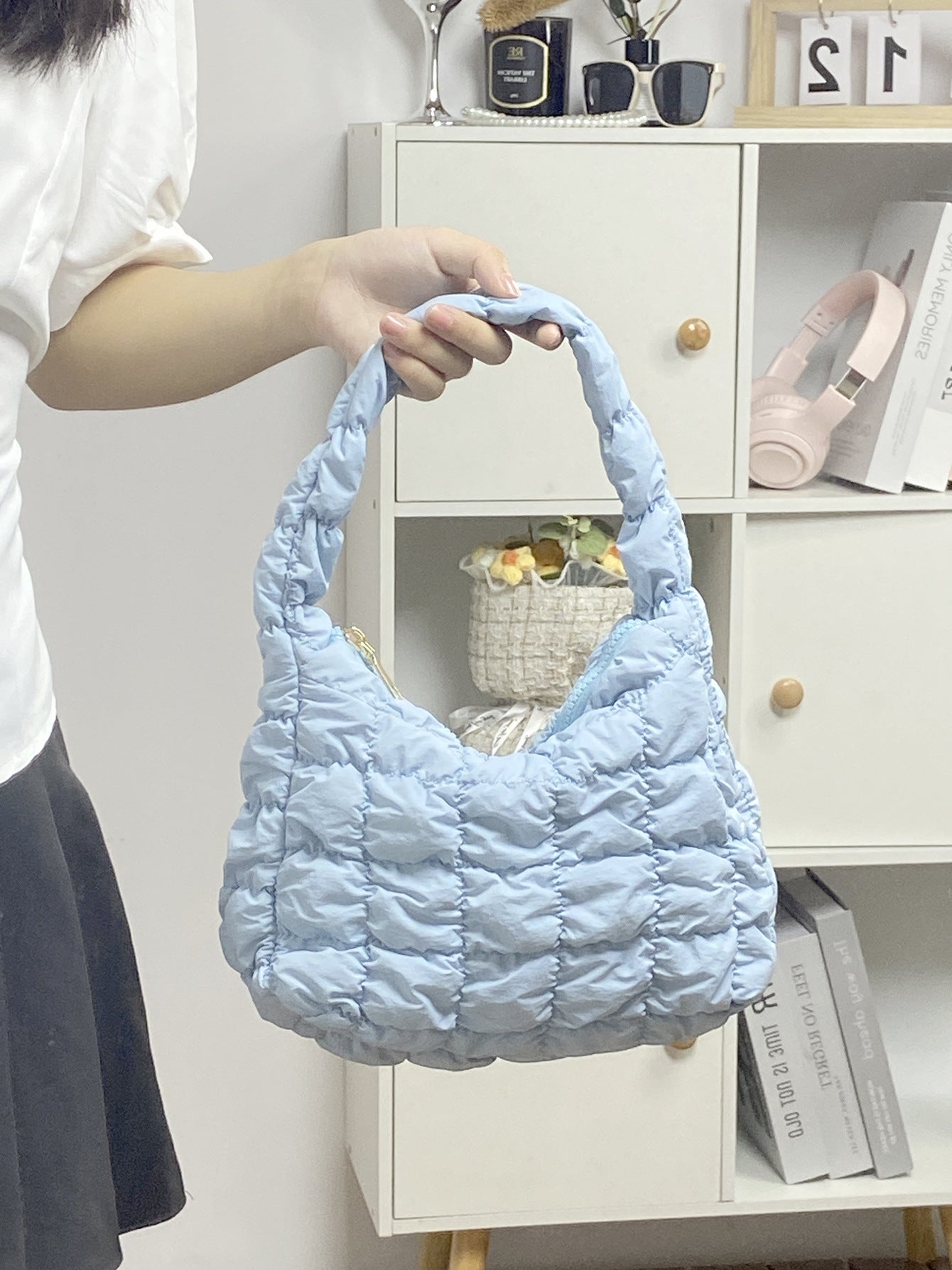 Women's Korean Pleated Cloud Versatile Large Capacity Crossbody Bags
