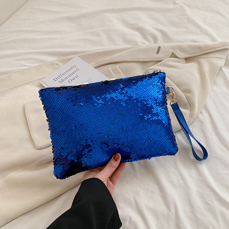 Sequined Envelope Summer Shiny Tassel Clutch Handbags