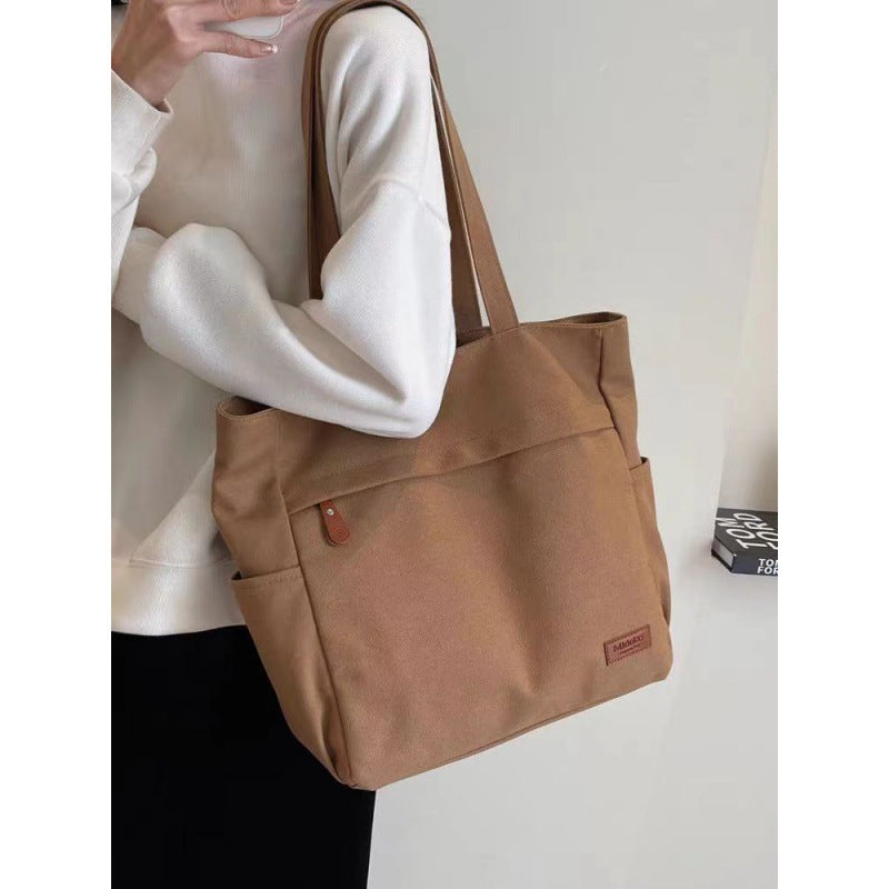 Canvas Large Capacity Class Simplicity One Shoulder Bags