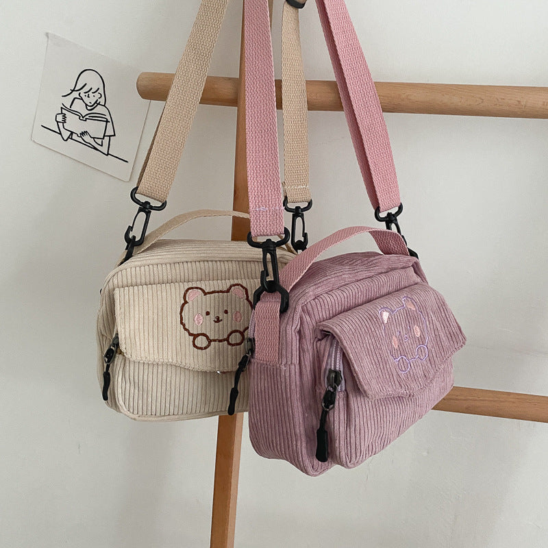 Glamorous Cute Canvas Korean Style Schoolgirl Crossbody Bags