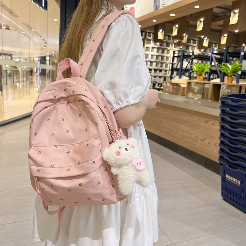 Floral Mori Style Good-looking Artistic Commuter Backpacks