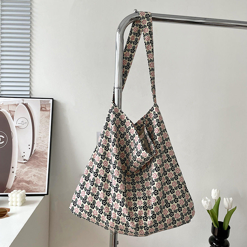 Women's Korean Style Versatile Large Capacity Shopping Shoulder Bags