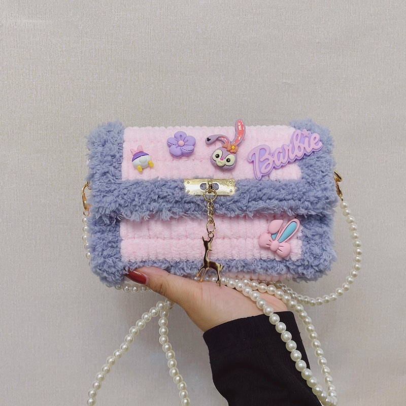 Hand-woven Cartoon Homemade Material For Free Crossbody Bags