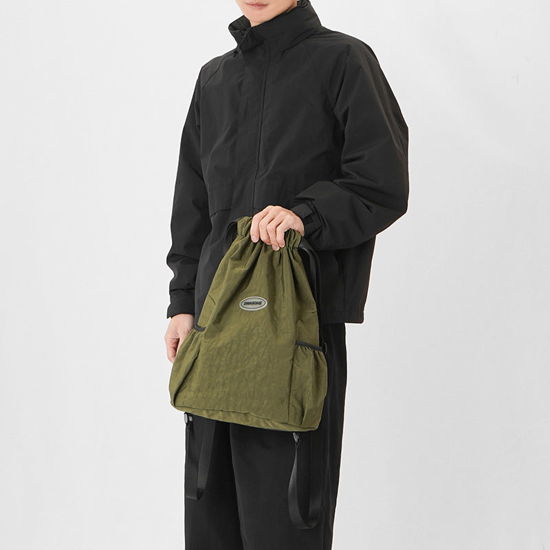 Women's & Men's & Fashion Lightweight Drawstring Fitness Buggy Backpacks