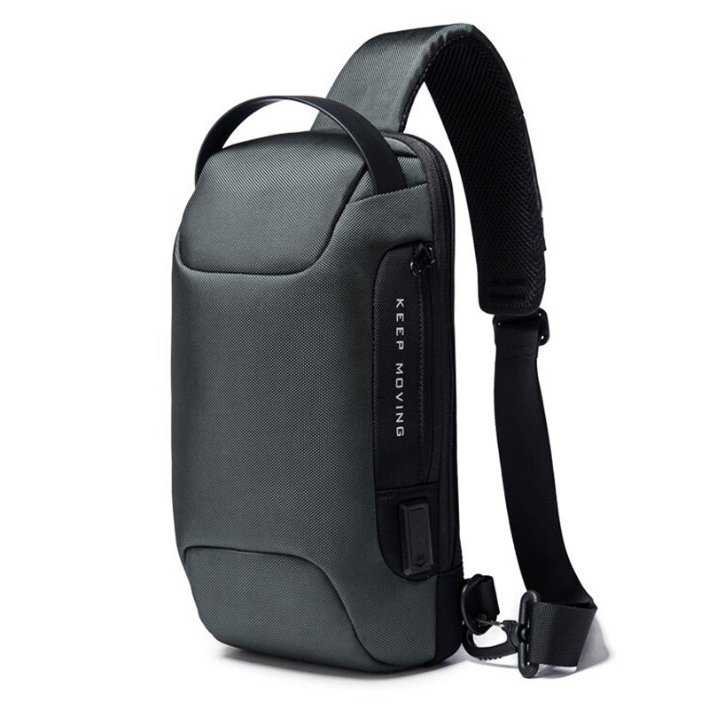Men's Graceful Mechanical Style Waterproof Printable Men's Chest Bags