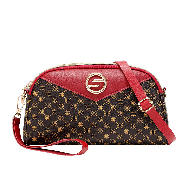 Women's Circle Contrast Color Clutch Gift Cell Shoulder Bags