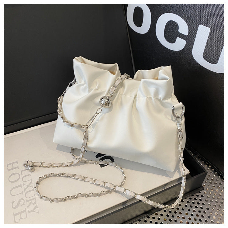 Women's Chain Pleated Niche High Quality Trendy Crossbody Bags