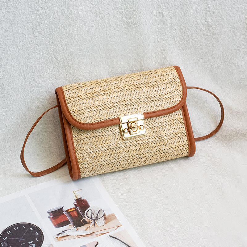 Women's Glamorous Comfortable Popular Innovative Straw Crossbody Bags