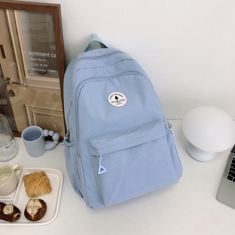 Capacity Simple Female Junior High Good-looking Male College Middle School Students' Schoolbags