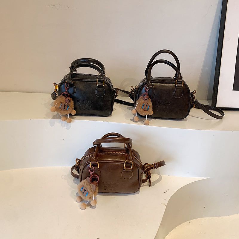 Women's Niche Retro Textured Pillow Fashion For Crossbody Bags